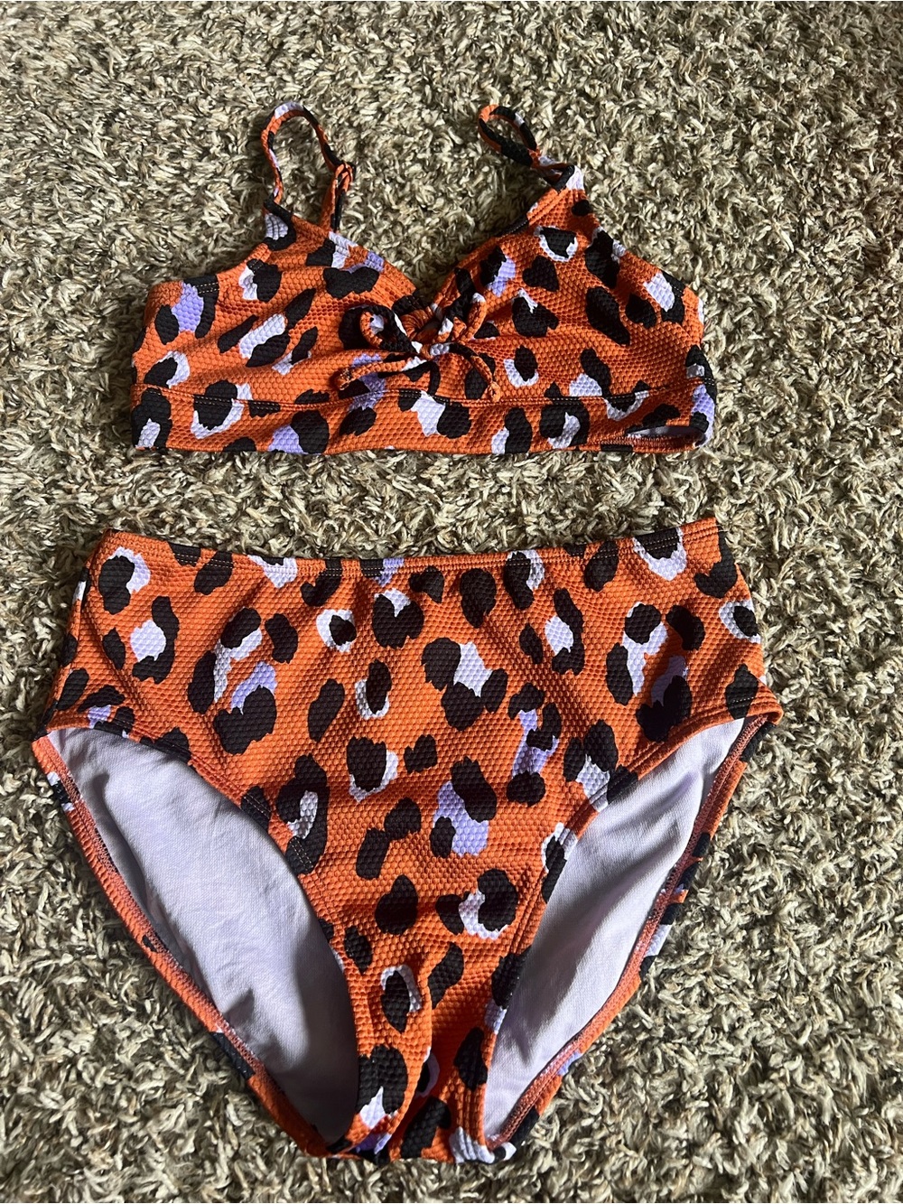 Art Class Leopard Print Two-Piece Bikini Set